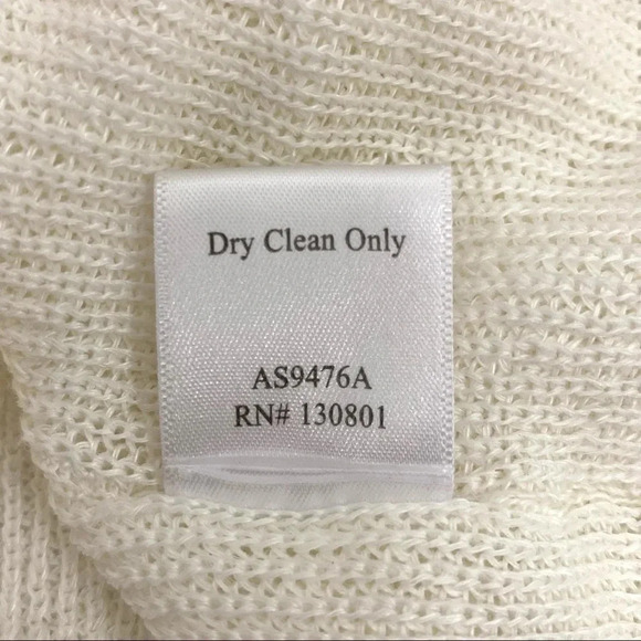 A.L.C. Italian Yarn Split Back Linen-Blend Long Sleeve Sweater Top Casual Size S - Picture 6 of 8